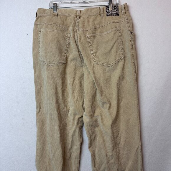 Vtg Lee Dungarees Corduroy Pants Men‎ 38 x 32 tan khaki Loose Straight baggy Y2K - Picture 3 of 7